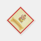 Ganesha Indian Wedding Napkin Serviette (Ecke)