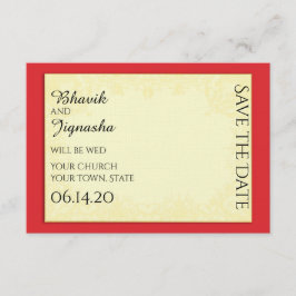 Ganesha Indian Wedding Save the Date
