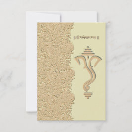 Ganesha indische hinduistische Hochzeit Einladung