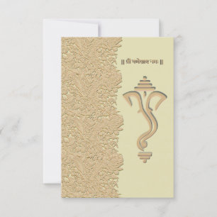 Ganesha indische hinduistische Hochzeit Einladung