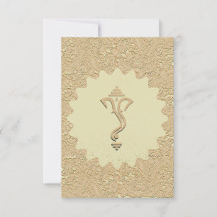 Ganesha indische hinduistische Hochzeit Einladung