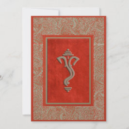 Ganesha indische traditionelle Hochzeitseinladungs Einladung