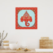 GANESHA Indischer Gott - Poster (Küche)