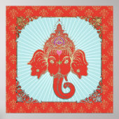 GANESHA Indischer Gott - Poster (Vorne)