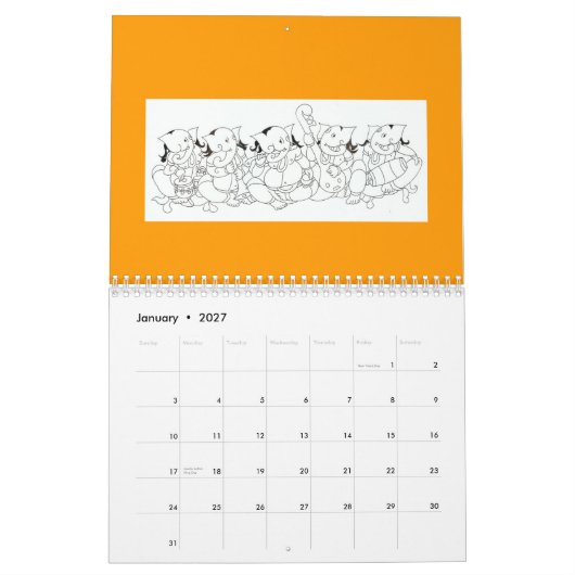 Ganesha Kalender (Jan 2027)