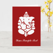 Ganesha Karte (Gelbe Blume)