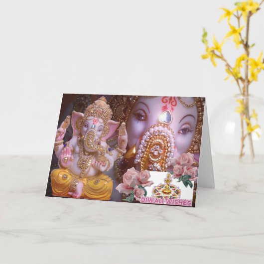 Ganesha Karte (Gelbe Blume)