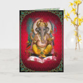 GANESHA - Karte, Gruß, Anmerkung Karte (Gelbe Blume)