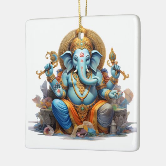 Ganesha Keramikornament (Links)