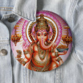 Ganesha Knopf - Version 7 Button (Beispiel)