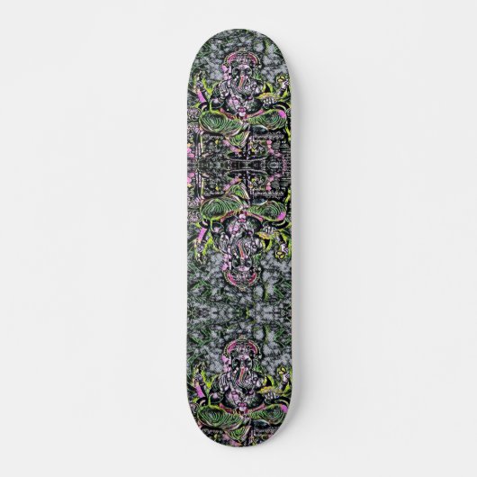 Ganesha Krass Rave Neon Element Custom Pro Board Skateboard (Vorne)