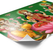 Ganesha, Lakshmi, & Saraswati Print (6" x 4") Fotodruck (Ecke)