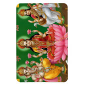 Ganesha, Lakshmi und Saraswati Magnet (Vertikal)