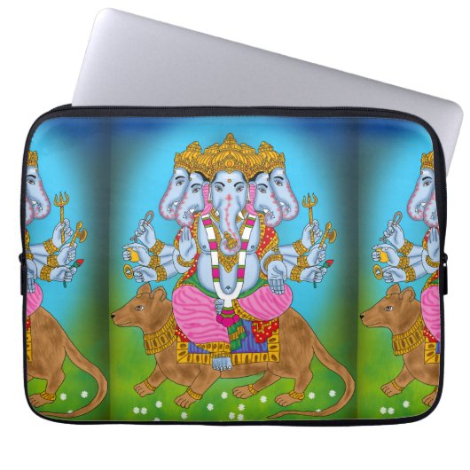 Ganesha Laptop Cover (Vorderseite)