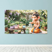 Ganesha Leinwanddruck (Insitu (Holzboden))