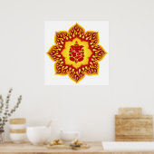 Ganesha Lotus Design Poster (Küche)