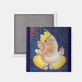 Ganesha-Magnet -3 Magnet (Vorderseite/Rückseite)