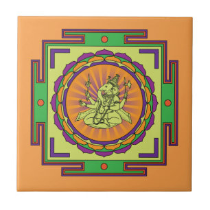 Ganesha Mandala Fliese