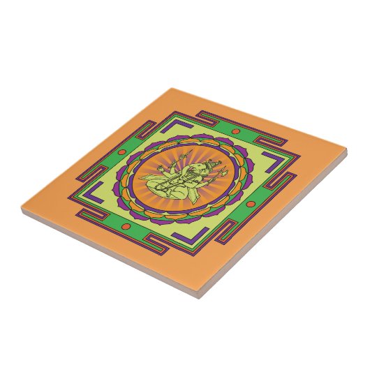 Ganesha Mandala Fliese (Seite)