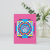 Ganesha Mandala Postkarte (Stehend Vorderseite)