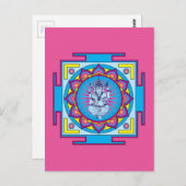 Ganesha Mandala Postkarte (Vorne/Hinten)
