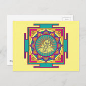 Ganesha Mandala Postkarte (Vorne/Hinten)