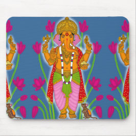 Ganesha-Mausepad, Handyhülle und Schlüsselanhänger Mousepad