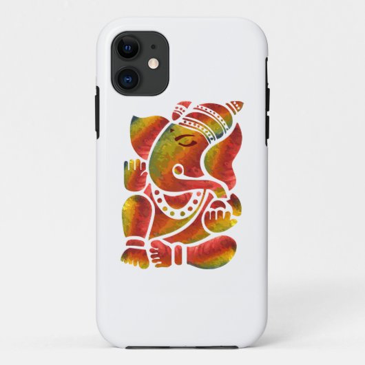 Ganesha-Mehrfarbige Malerei Case-Mate iPhone Hülle (Rückseite)