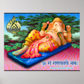 Ganesha mit Cobra Poster (Vorne)