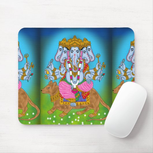 Ganesha Mouse Pad Mousepad (Mit Mouse)
