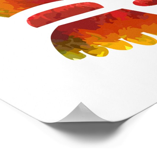 Ganesha Multicolor-Malerei Poster (Ecke)