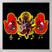 Ganesha Music Hands Poster (Vorne)