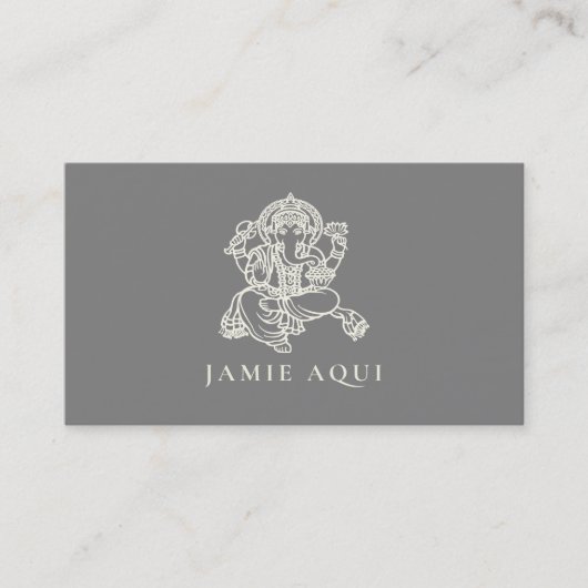 Ganesha oder Gott der Weisheit und des Erfolgs Visitenkarte (Vorderseite)