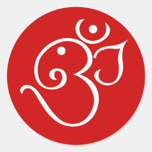 Ganesha OM reden Entwurf an Runder Aufkleber