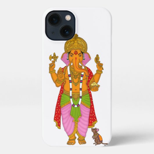 Ganesha Phone Cover, Phone Case & Keyring Design iPhone Hülle (Rückseite)