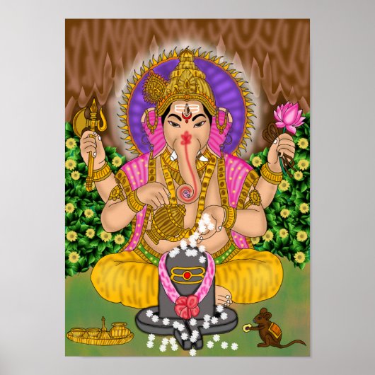 Ganesha-Plakat Poster (Vorne)