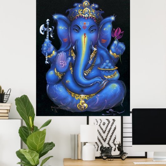 Ganesha Poster (Heimbüro)