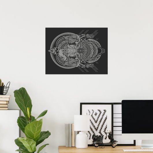 Ganesha Poster (Heimbüro)