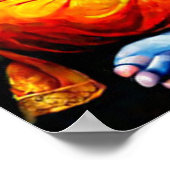 Ganesha Poster - Hindu Gott des Glücks Wand Kunst (Ecke)