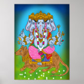Ganesha Poster Wall Art (Vorne)