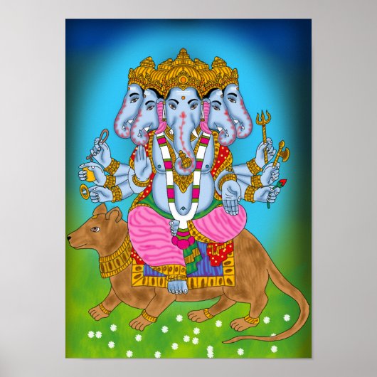 Ganesha Poster Wall Art (Vorne)