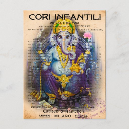 Ganesha Postkarte (Vorderseite)