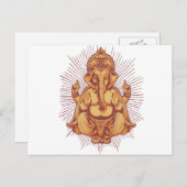 Ganesha Postkarte (Vorne/Hinten)