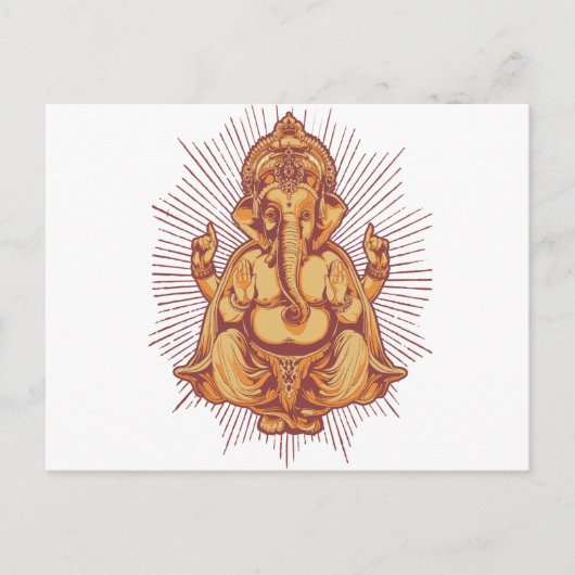 Ganesha Postkarte (Vorderseite)