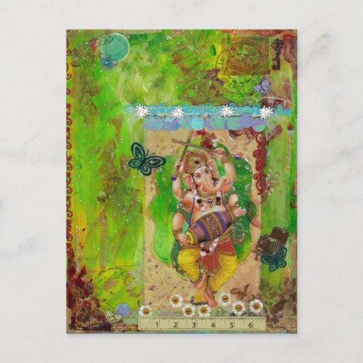 Ganesha Postkarte (Vorderseite)