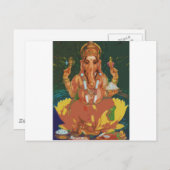 Ganesha Postkarte (Vorne/Hinten)