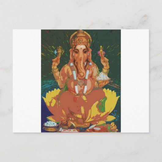 Ganesha Postkarte (Vorderseite)