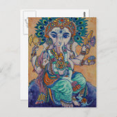 Ganesha Postkarten (Vorne/Hinten)