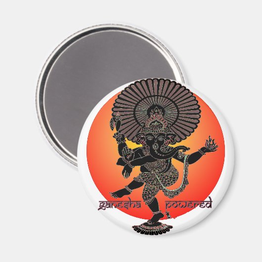 Ganesha Powered Magnet (Vorderseite/Rückseite)