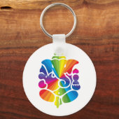 Ganesha Rainbow Design Schlüsselanhänger (Vorderseite)